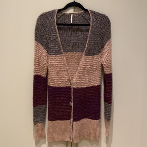 Free People Lake Tahoe Colour Block Cardigan - Picture 4 of 15